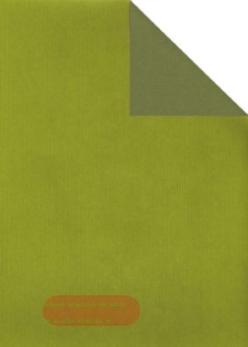 Bild von Rolle 200m x  50cm, Uni Duo gerippt, kiwi/moosgrün