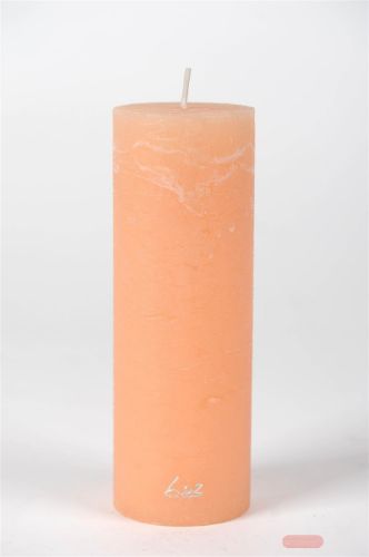 Bild von Rustic Zylinderkerze, 20cm x Ø70mm, aprikose