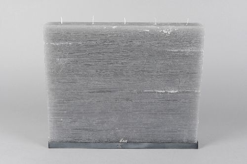 Bild von 5-Docht Kubuskerze, H33x L40x Ø8cm, hellgrau*