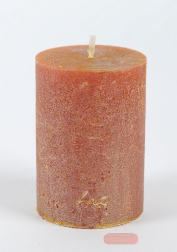 Bild von Metallic Zylinderkerze, 10cm x Ø70mm, kupfer*