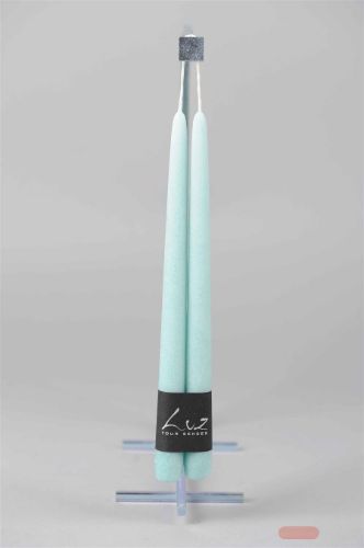 Bild von VelvetTauchkerze, 30cm x 22mm - Paar, lagune*