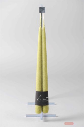 Bild von Rustic Tauchkerze, 30cm x 22mm - Paar, olive