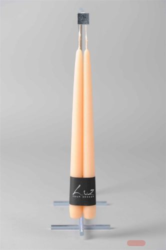 Bild von Rustic Tauchkerze, 30cm x 22mm - Paar, aprikose