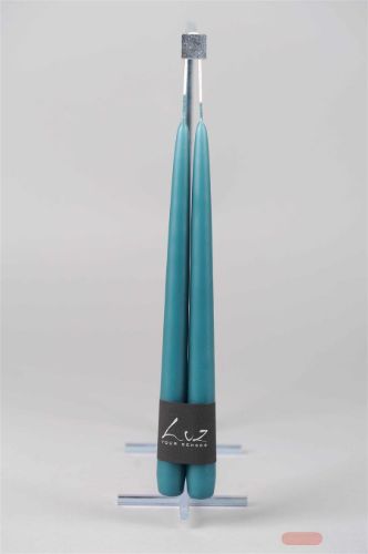 Bild von Tauchkerze, 40cm x 22mm - 1 Paar, petrol blau*