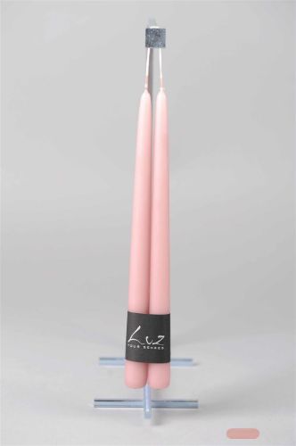 Bild von Tauchkerze, 40cm x 22mm - 1 Paar, taupe rosa