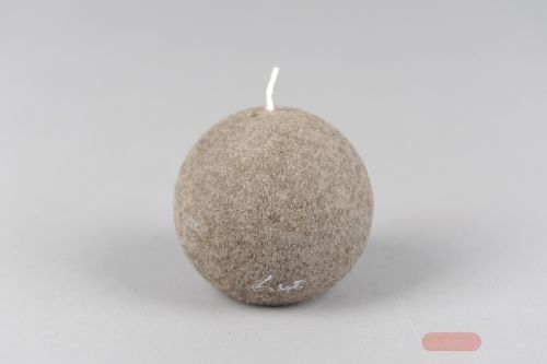 Bild von Velvet Kugelkerze, Ø80mm, taupe*