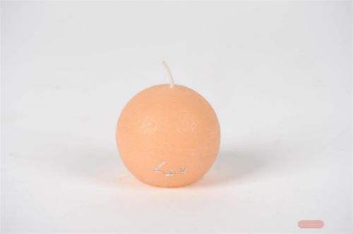 Bild von Rustic Kugelkerze, Ø 60mm, aprikose