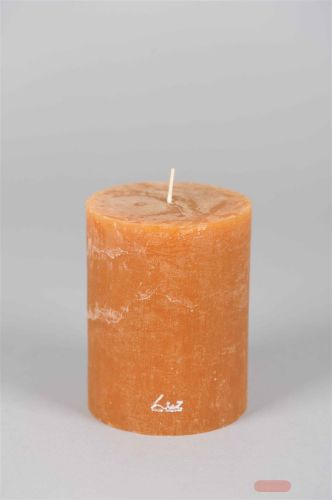 Bild von Rustic Zylinderkerze, 13cm x Ø100mm, amber