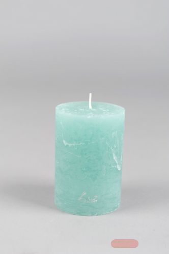 Bild von Rustic Zylinderkerze, 10cm x Ø70mm, lagune*