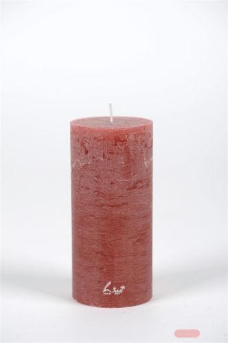 Bild von Rustic Zylinderkerze, 15cm x Ø70mm, braun