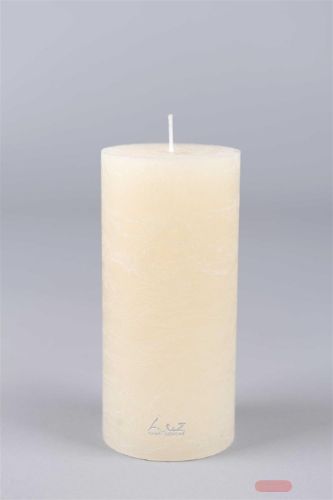 Bild von Rustic Zylinderkerze, 15cm x Ø70mm, asper weiss