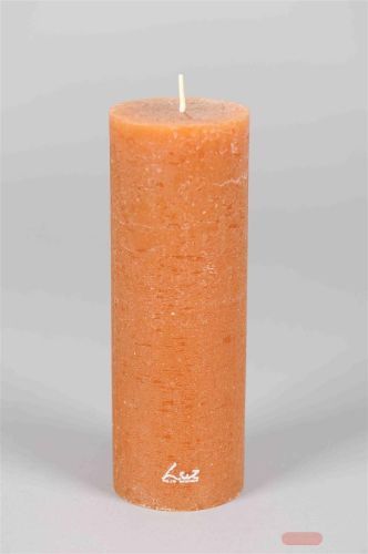 Bild von Rustic Zylinderkerze, 20cm x Ø70mm, amber