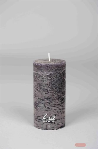 Bild von Rustic Zylinderkerze, 12cm x Ø60mm, beluga