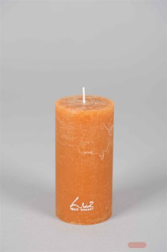 Bild von Rustic Zylinderkerze, 12cm x Ø60mm, amber