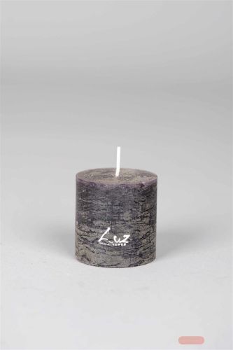 Bild von Rustic Zylinderkerze,   5cm x Ø50mm, beluga