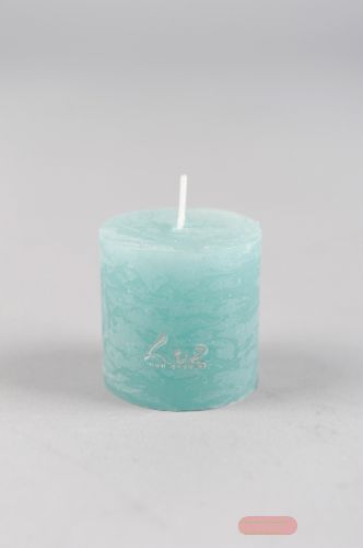 Bild von Rustic Zylinderkerze,   5cm x Ø50mm, lagune**