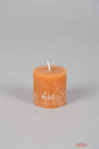 Bild von Rustic Zylinderkerze,   5cm x Ø50mm, amber