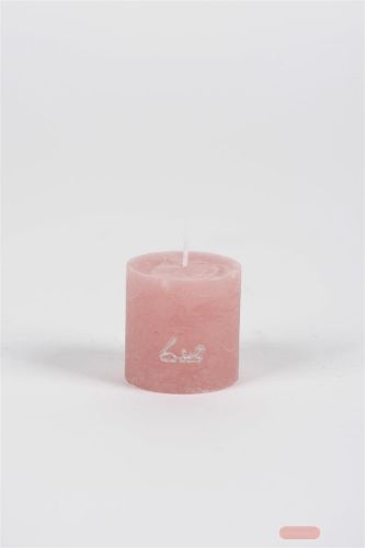Bild von Rustic Zylinderkerze,   5cm x Ø50mm, taupe rosa