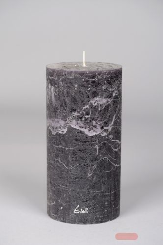 Bild von Rustic Zylinderkerze, 20cm x Ø100mm, beluga