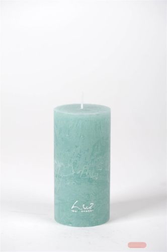 Bild von Rustic Zylinderkerze, 10cm x Ø50mm, lagune*