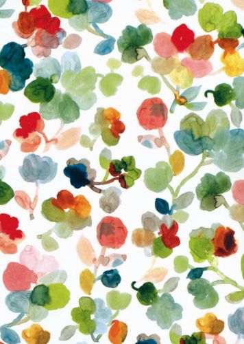 Bild von Bogen 70x 100cm, Ravenna Blumen, bunt