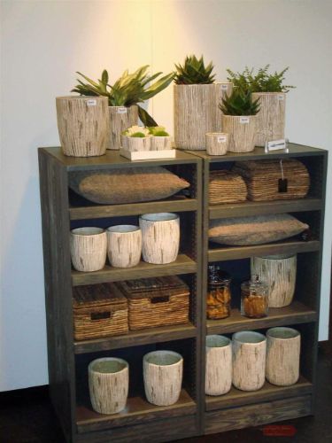 Bild von Display, Items - Holz B55x 58x H120cm, d'grau