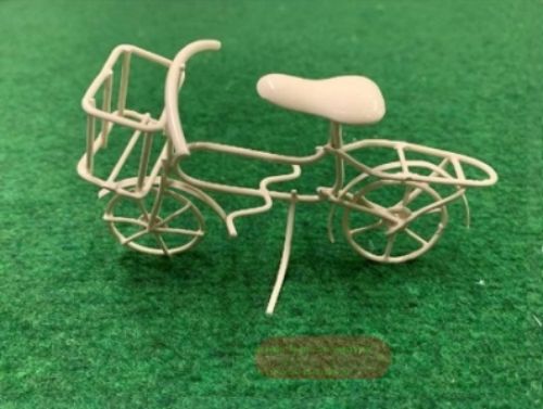 Bild von Deko Metall, Fahrrad 11x 6cm, creme