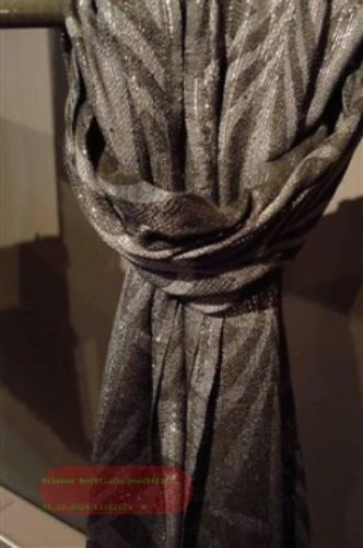 Bild von Schal, L180 x 50cm - Viskose, grau/schwarz