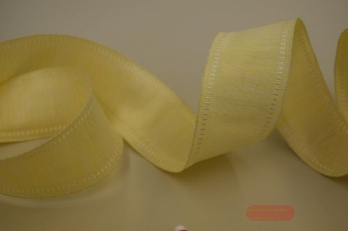 Bild von Band 20m/ 40mm, Uni gewoben 2-farbig, gelb