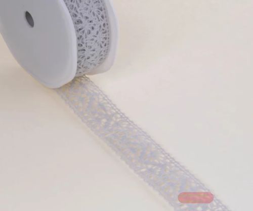 Bild von Band 10m/ 22mm, Häkel-Spitzenborte, d'grau