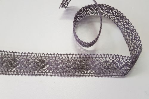 Bild von Band 10m/ 22mm, Häkel-Spitzenborte, schwarz