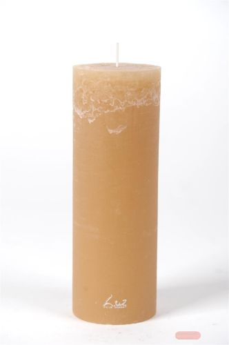 Bild von Rustic Zylinderkerze, 20cm x Ø70mm, latte