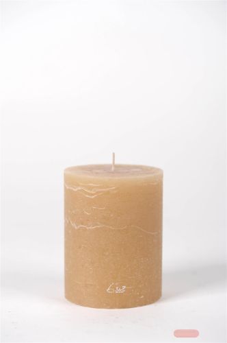 Bild von Rustic Zylinderkerze, 13cm x Ø100mm, latte