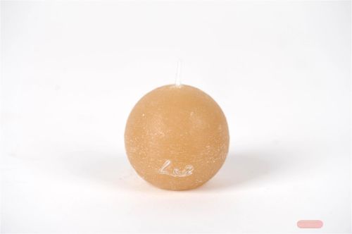 Bild von Rustic Kugelkerze, Ø 60mm, latte