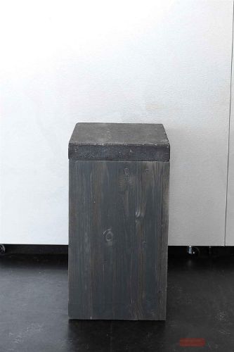 Bild von Säule, Holz B30x 30x H70cm, dunkelgrau