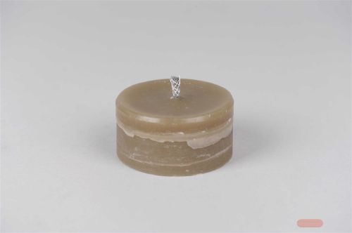 Bild von Gartenkerze,  5 x Ø10cm ca. 7h, taupe*