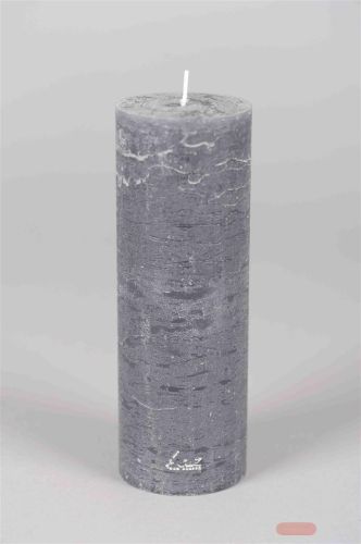 Bild von Rustic Zylinderkerze, 20cm x Ø70mm, basalt