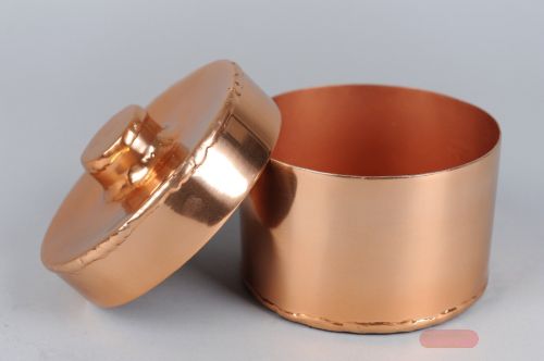Bild von Aufbewahrungsbox, mit Deckel Alu Ø12x H15cm, copper