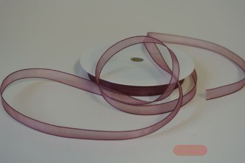 Bild von Band 25m/ 09mm, Organza, bordeaux
