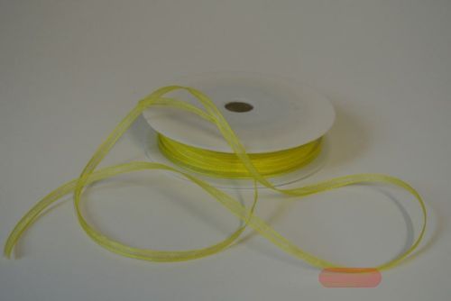 Bild von Band 50m/ 03mm, Organza, gelb