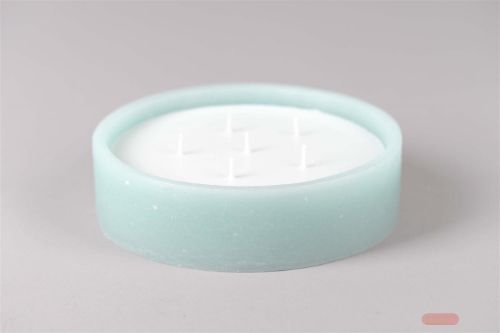 Bild von 6-Docht Kerze im Topf, H6cm x Ø225mm, lagune*