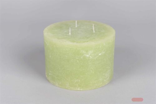 Bild von 3-Docht Zylinderkerze, H10cm x Ø150mm, anis*