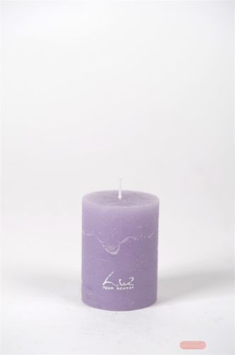 Bild von Rustic Zylinderkerze,   8cm x Ø60mm, wisteria