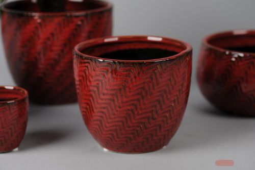 Bild von Blumentopf, Keramik Aurore Ø15.5x H13cm, red*