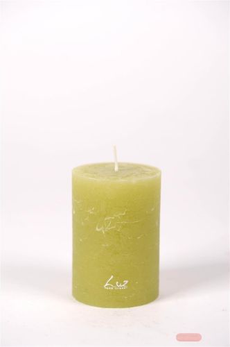 Bild von Rustic Zylinderkerze, 10cm x Ø70mm, grün*