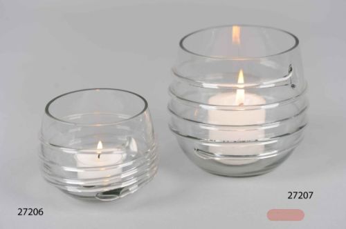 Bild von Votiv Windlicht, Glas sphärisch Ø8x H8cm, klar