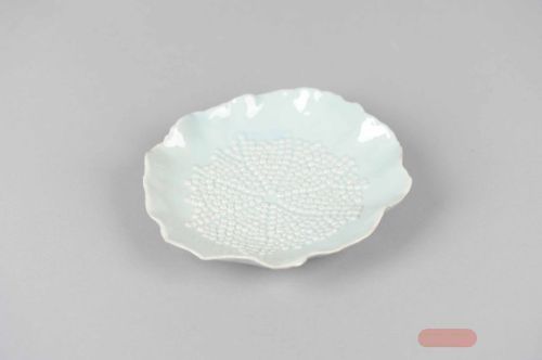 Bild von BlumenSchale, rund Curl up Ø17.5x H3cm, hellblau