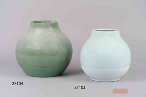 Bild von Vase, Curvo Keramik Ø30x H27.5cm, grün