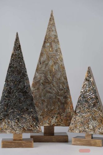 Bild von Tannenbaum, Platinum L35x 15x H80cm, mosaik