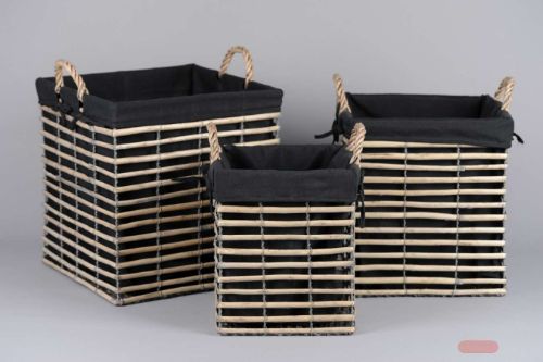 Bild von Korb, Weide eckig L38x 38x H40cm, natur
